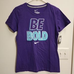 NEW Purple Nike Be Bold Slim Fit T-shirt Women's Size M